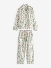 Cath Kidston Blue Floral 100% Cotton Button Through Pyjamas - Image 6 of 9