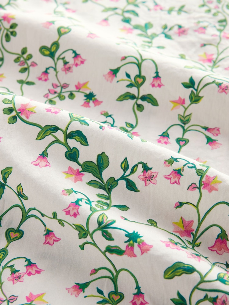 Cath Kidston Blue Floral 100% Cotton Button Through Pyjamas - Image 9 of 9