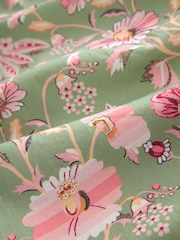 Cath Kidston Green Floral 100% Cotton Poplin Wrap Dressing Gown - Image 3 of 3