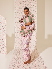 Cath Kidston Ecru 100% Cotton Poplin Button Through Pyjamas - Image 13 of 26