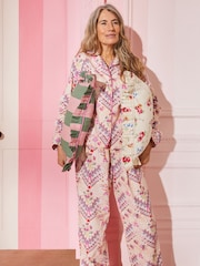 Cath Kidston Ecru 100% Cotton Poplin Button Through Pyjamas - Image 15 of 26