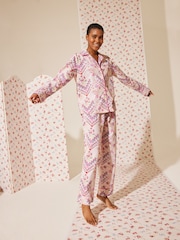 Cath Kidston Ecru 100% Cotton Poplin Button Through Pyjamas - Image 6 of 26