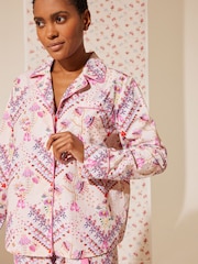 Cath Kidston Ecru 100% Cotton Poplin Button Through Pyjamas - Image 8 of 26