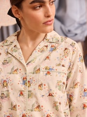 Cath Kidston Ecru Paddington 100% Cotton Poplin Button Through Pyjamas - Image 12 of 19