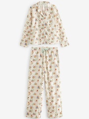 Cath Kidston Ecru Paddington 100% Cotton Poplin Button Through Pyjamas - Image 13 of 19