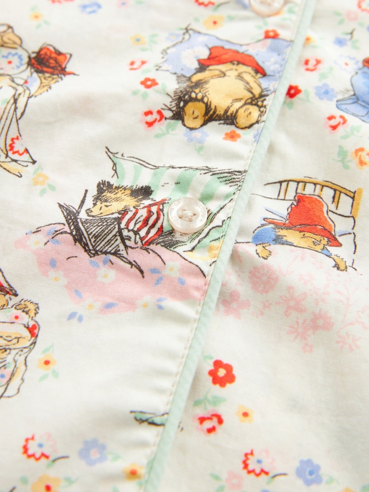 Cath Kidston Ecru Paddington 100% Cotton Poplin Button Through Pyjamas - Image 19 of 19
