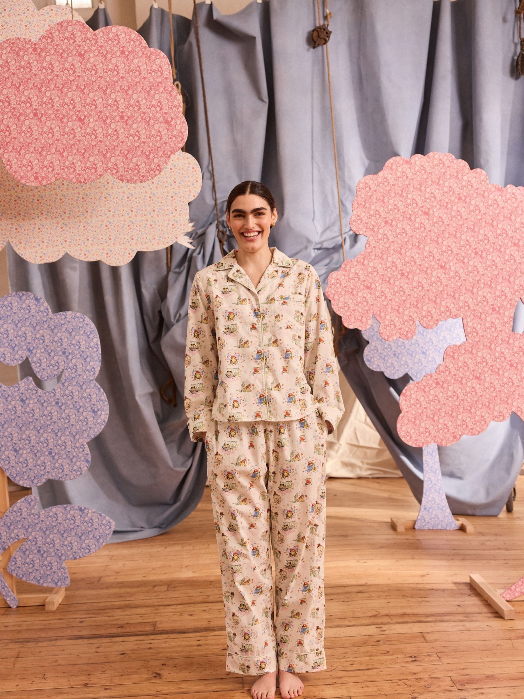 Buy Cath Kidston Ecru Paddington 100 Cotton Poplin Button Through Pyjamas from Next Austria