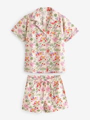 Cath Kidston Ecru Miffy Botanical Print 100% Cotton Poplin Button Through Pyjama Short Set - Image 7 of 10
