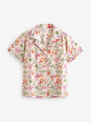 Cath Kidston Ecru Miffy Botanical Print 100% Cotton Poplin Button Through Pyjama Short Set - Image 8 of 10