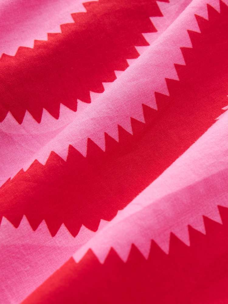 Cath Kidston Pink/Red Swirl Print 100% Cotton Kaftan Dress - Image 12 of 12