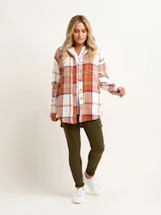 Brakeburn Pumpkin Flannel Shacket - Изображение 1 из 4