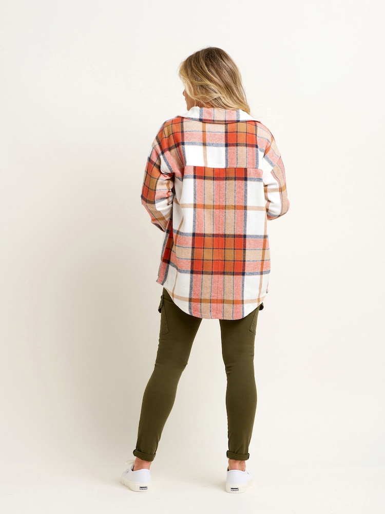 Brakeburn Pumpkin Flannel Shacket - Изображение 2 из 4