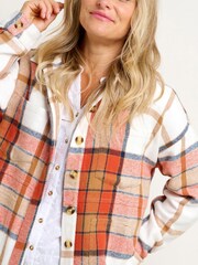 Brakeburn Pumpkin Flannel Shacket - Изображение 4 из 4