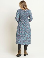 Brakeburn Natural Pressed Flowers Midi Dress - Image 2 of 4