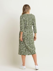 Brakeburn Natural Orchard Leaf Midi Dress - Image 2 of 4
