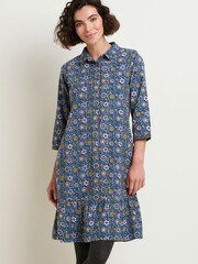 Brakeburn Natural Folk Floral Cord Dress - Image 1 of 4