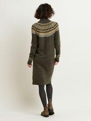 Brakeburn Green Roll Neck Knitted Dress - Image 2 of 4