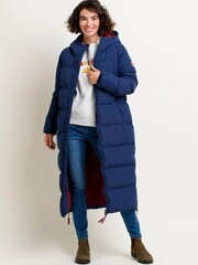 Brakeburn Blue Longline Puffer Coats - Image 1 of 4