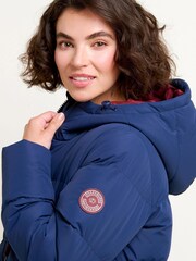 Brakeburn Blue Longline Puffer Coats - Image 4 of 4