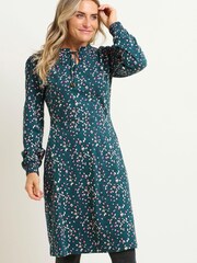 Brakeburn Blue Leopard Spot Dress - Image 1 of 4