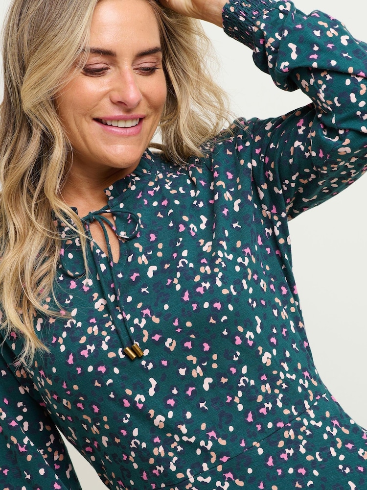 Brakeburn Blue Leopard Spot Dress - Image 4 of 4