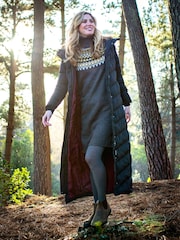 Brakeburn Black Slim Longline Puffer Coats - Image 1 of 5