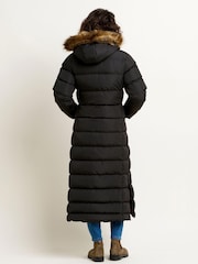 Brakeburn Black Slim Longline Puffer Coats - Image 3 of 5