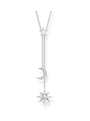 Thomas Sabo White Cosmic Charm 925 Zirconia Necklace - Image 1 of 2