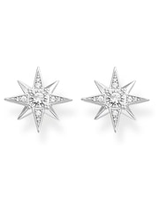 Thomas Sabo White Sparkling Star 925 Silver Earrings - Image 2 of 4