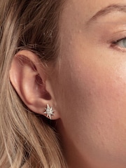 Thomas Sabo White Sparkling Star 925 Silver Earrings - Image 4 of 4