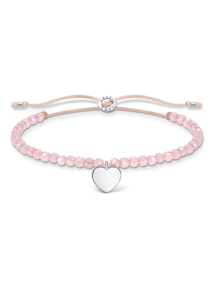 Thomas Sabo Pink Handcrafted Rose Quartz Bracelet - Image 1 of 3