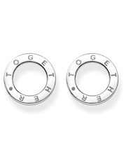 Thomas Sabo Silver Together Circles 925 Engraved Earrings - Image 2 of 4