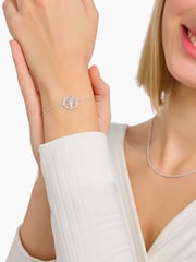 Thomas Sabo White 925 Zirconia Adjustable Tree-of-love Bracelet - Image 1 of 3