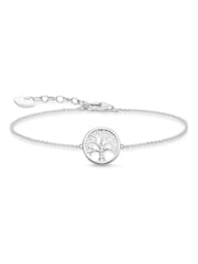 Thomas Sabo White 925 Zirconia Adjustable Tree-of-love Bracelet - Image 2 of 3