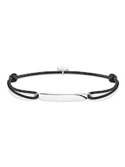 Thomas Sabo Black Rebel Chic Adjustable Textile Bracelet - Image 1 of 3