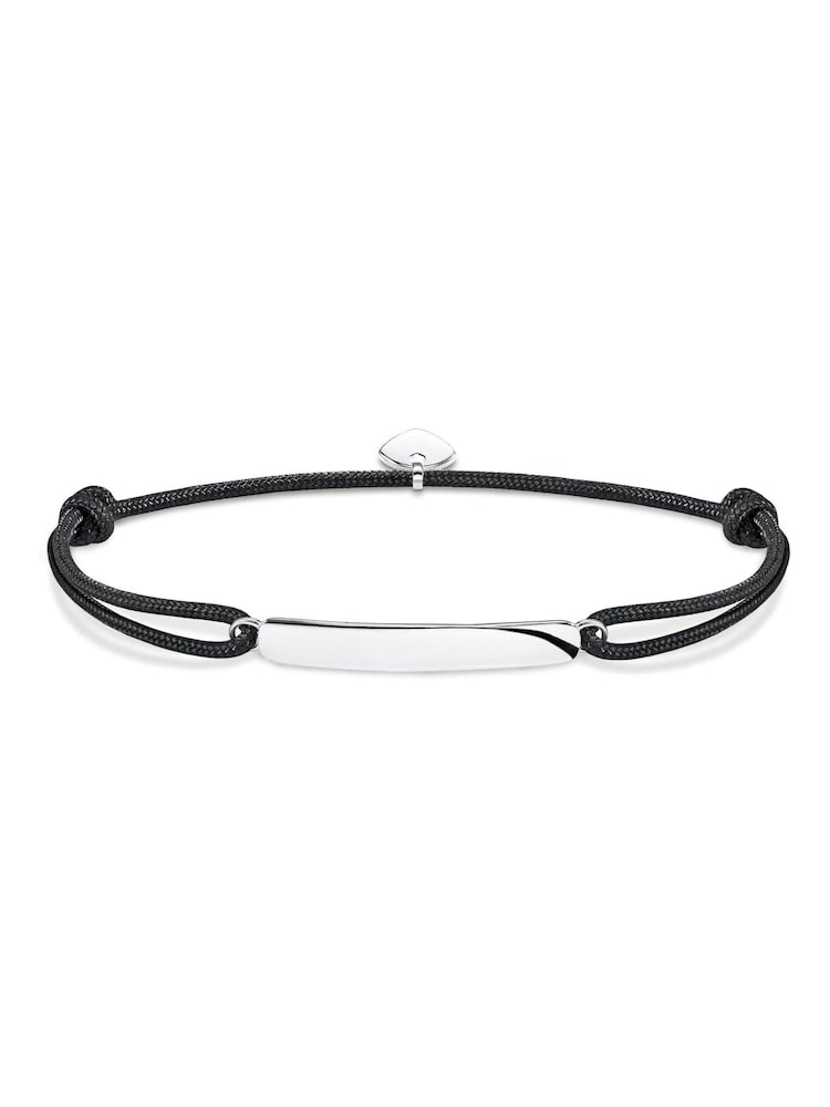 Thomas Sabo Black Rebel Chic Adjustable Textile Bracelet - Image 1 of 3