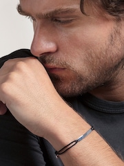 Thomas Sabo Black Rebel Chic Adjustable Textile Bracelet - Image 2 of 3