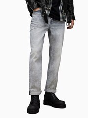 AllSaints Grey 100% Cotton Curtis Jeans - Image 1 of 5
