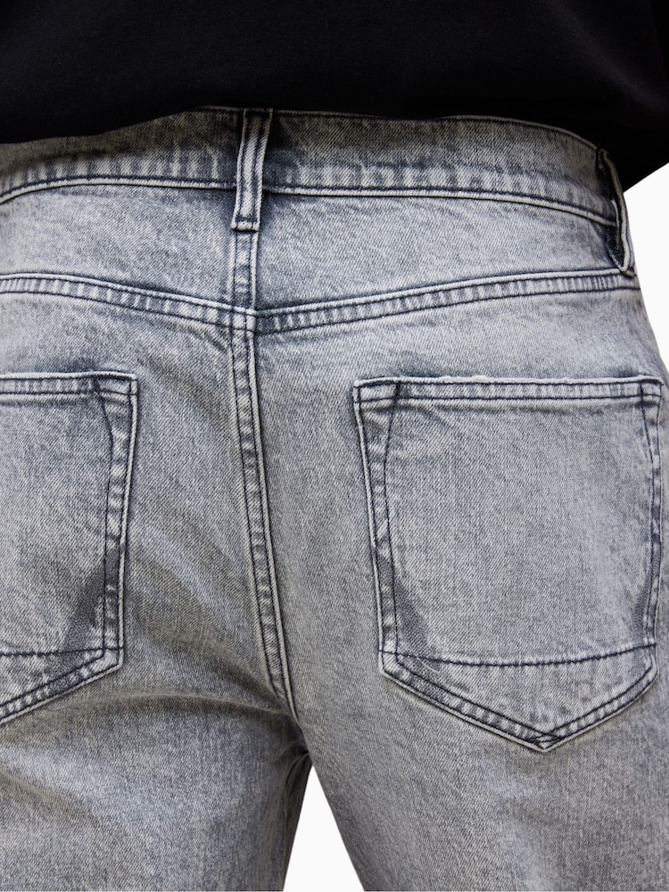 AllSaints Grey 100% Cotton Curtis Jeans - Image 5 of 5
