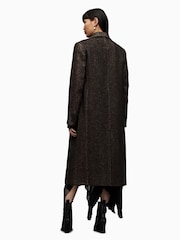 AllSaints Black Elyria Coat - Image 2 of 7
