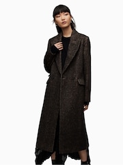 AllSaints Black Elyria Coat - Image 5 of 7