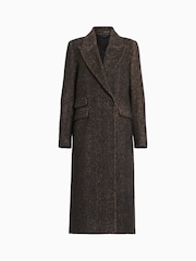 AllSaints Black Elyria Coat - Image 7 of 7