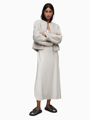 AllSaints White Hania Jacket - Image 3 of 7