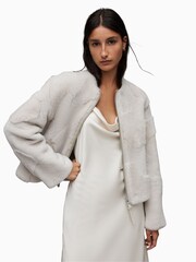 AllSaints White Hania Jacket - Image 4 of 7