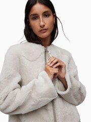 AllSaints White Hania Jacket - Image 5 of 7