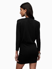 AllSaints Black Mini Mika Tank Dress - Image 2 of 9