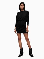 AllSaints Black Mini Mika Tank Dress - Image 4 of 9