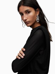AllSaints Black Mini Mika Tank Dress - Image 7 of 9