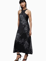 AllSaints Black Betina Diana Dress - Image 3 of 7