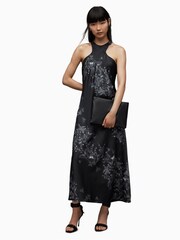 AllSaints Black Betina Diana Dress - Image 4 of 7